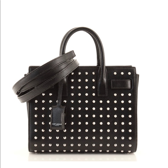 Saint Laurent Handbags - Saint Laurent Sac de Jour studded black leather